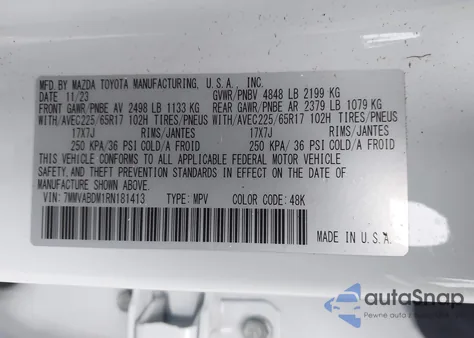 2024 Mazda Cx-50 2.5 S Premium z USA, uszkodzony, nr VIN 7MMVABDM1RN181413